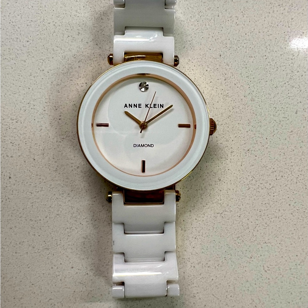 Anne Klein white ceramic women’s watch
